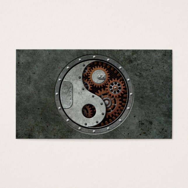 Cartes De Visite Steampunk Yin Yang (Devant)