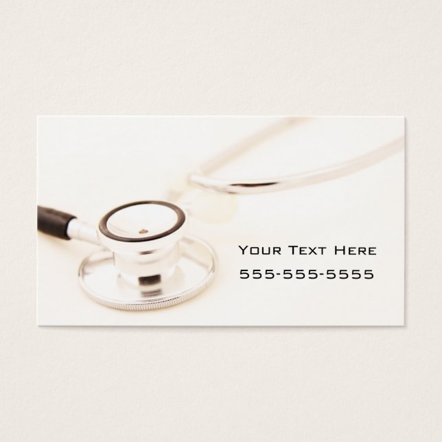 Cartes De Visite Stethoscope (Devant)
