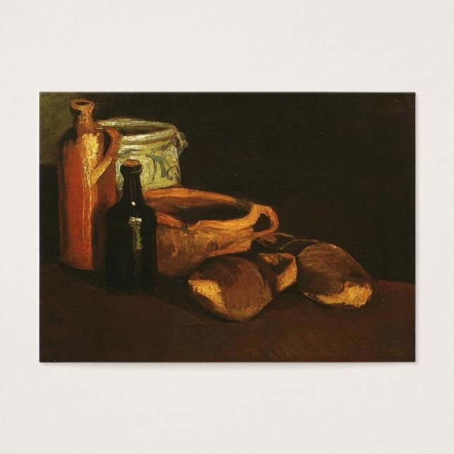 Cartes De Visite Still Life with Clogs and Pogs, Vincent van Gogh (Devant)