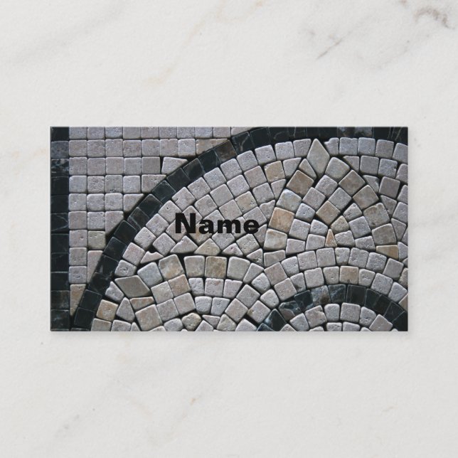 Cartes de visite Stone2-Monogram (Devant)