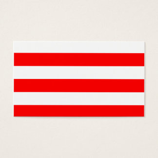 Cartes De Visite Stripes - Blanc et Rouge