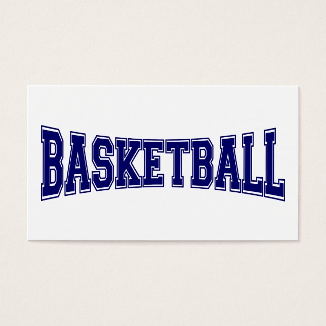 Cartes De Visite Style de l'université de basket-ball (Devant)