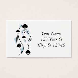 Cartes De Visite Style de tatouage de Black Spins Thunder_Cove