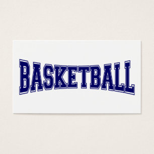 Cartes De Visite Style d'université de basket-ball