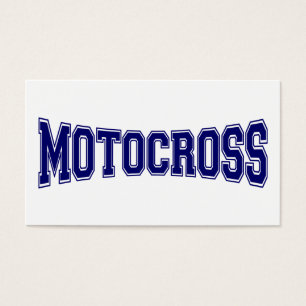 Cartes De Visite Style d'université de motocross