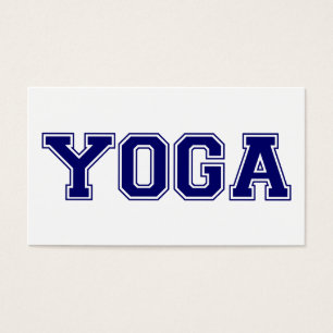 Cartes De Visite Style d'université de yoga