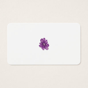 Cartes De Visite Style Fille, Aubergine Légère, Cèdre Blanchi