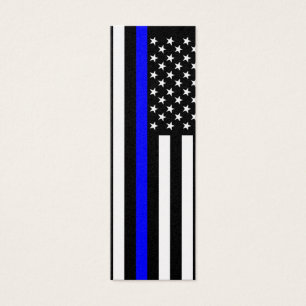 Cartes De Visite Style mince d'Américain de Blue Line