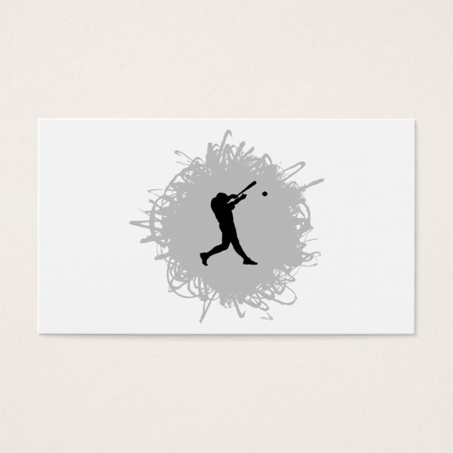 Cartes De Visite Style Scribble Baseball (Devant)