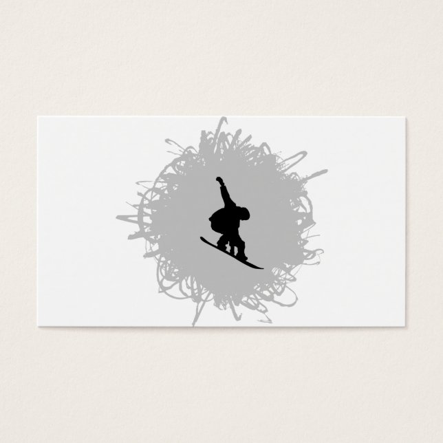 Cartes De Visite Style Snowboard Scribble (Devant)
