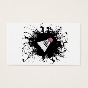 Cartes De Visite Style urbain de badminton