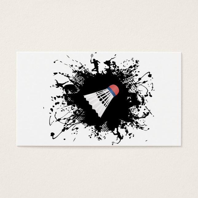 Cartes De Visite Style urbain de Badminton (Devant)