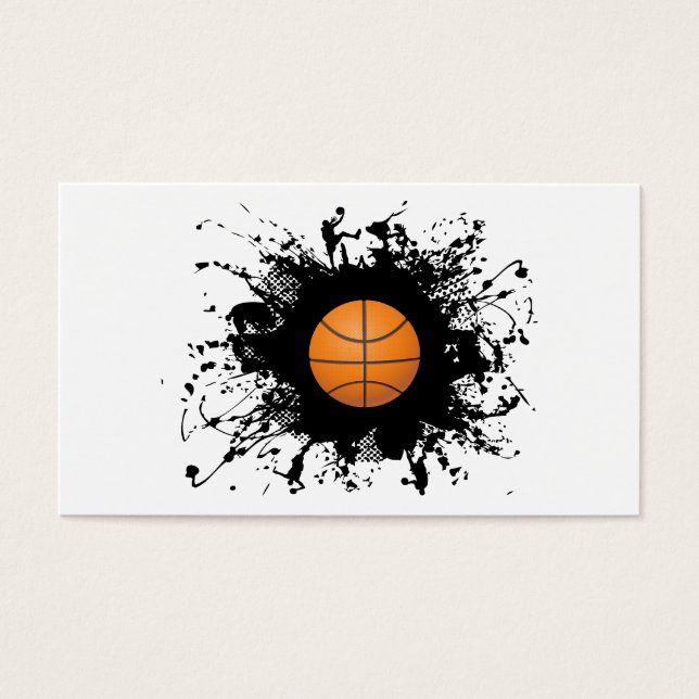 Cartes De Visite Style urbain de basket-ball (Devant)