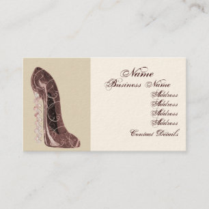 Cartes de visite stylets d'art de chaussure