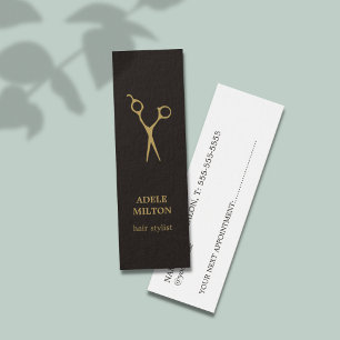 Cartes De Visite Styliste minimaliste Élégante Nomination Cheveux