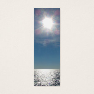 Cartes De Visite Sun au-dessus de la photographie d'océan