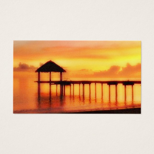 CARTES DE VISITE SUN SET ISLAND (Devant)