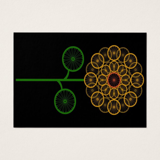 Cartes De Visite Sunflower Belle bicyclette - Drôle cadeau d'annive (Devant)