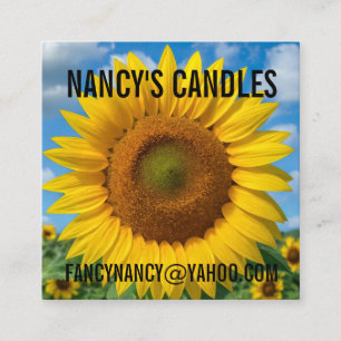 CARTES DE VISITE SUNFLOWER SQUARE