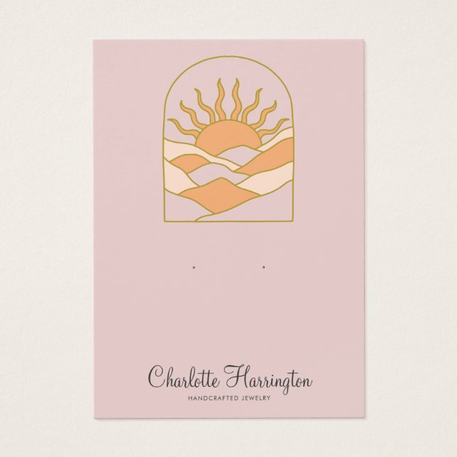 Cartes De Visite Sunrise Dusty Rose Porte bijoux (Devant)