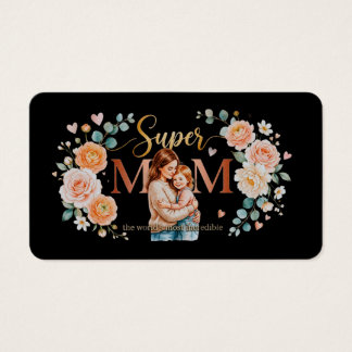 Cartes De Visite Super Mom Greeting Card 💖Profile Card