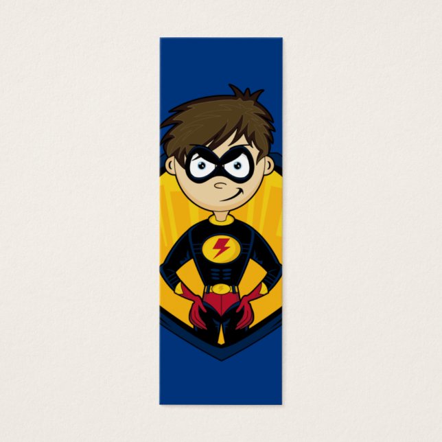 Cartes De Visite Superhero Boy Signet (Devant)