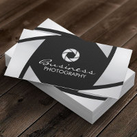 Cartes de visite sur la photographie avec obturate