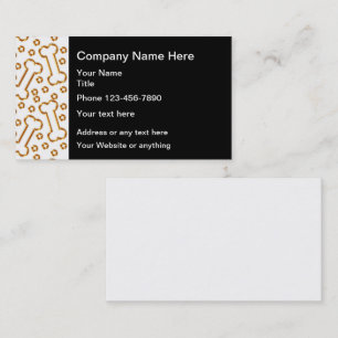 Cartes de visite sur le thème de Classy Pet Care