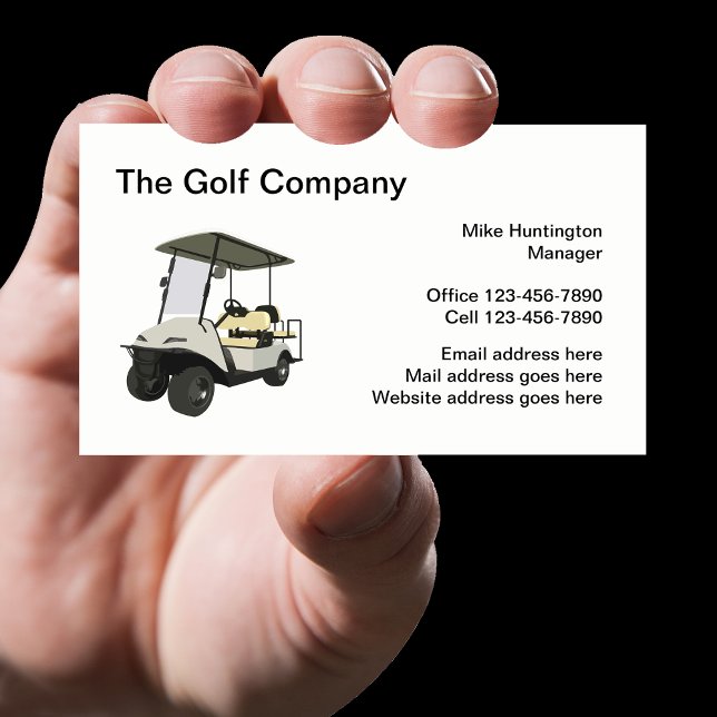 Cartes de visite sur le thème de golf professionne (Créateur téléchargé)