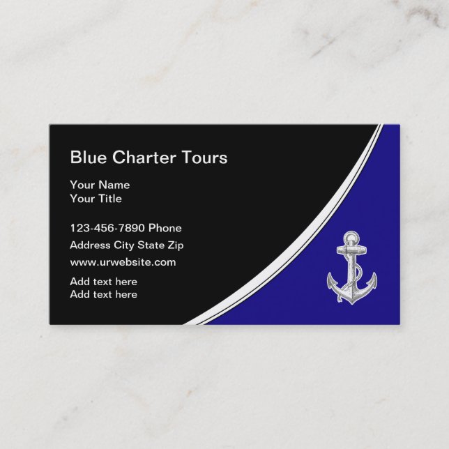Cartes de visite sur le thème de la navigation (Devant)