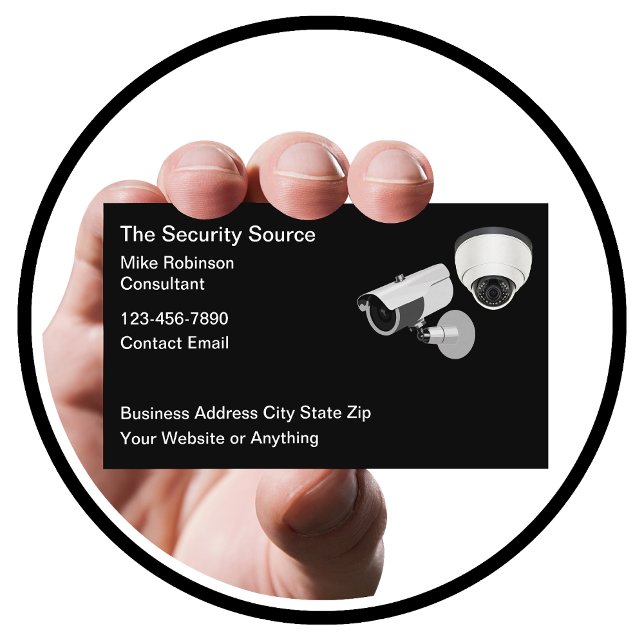 Cartes de visite sur le thème de la surveillance d (Créateur téléchargé)