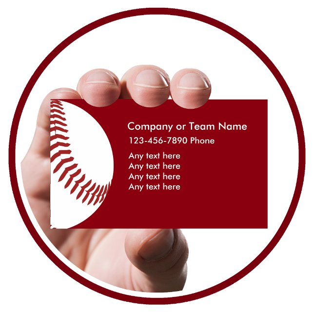 Cartes de visite sur le thème du baseball (Créateur téléchargé)