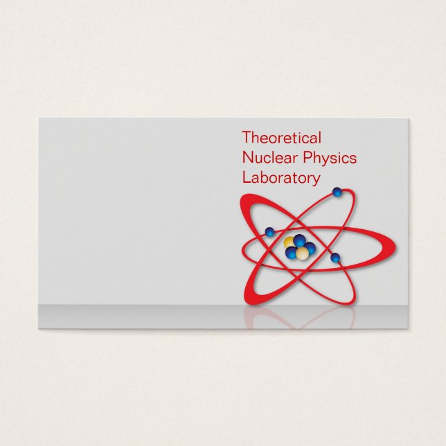 Cartes De Visite Symbole Atom (Devant)