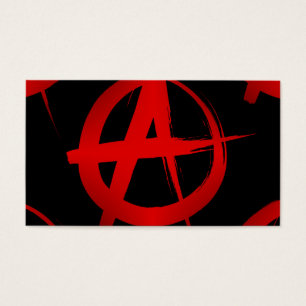 Cartes De Visite Symbole d'anarchie