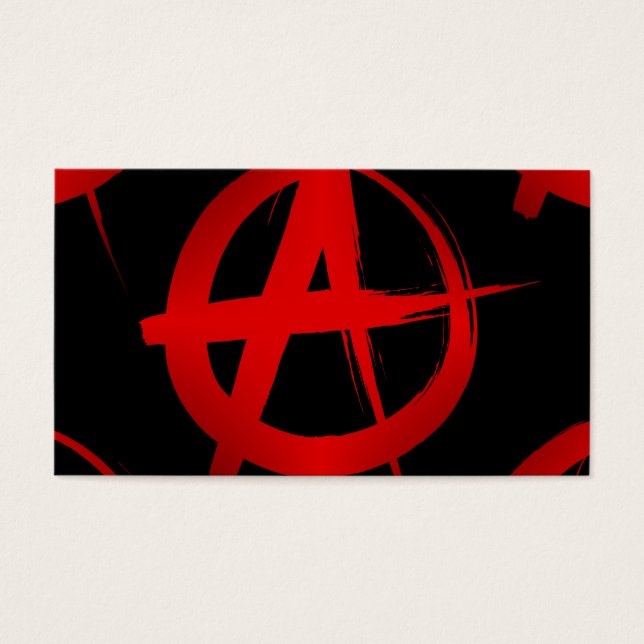 Cartes De Visite Symbole d'anarchie (Devant)