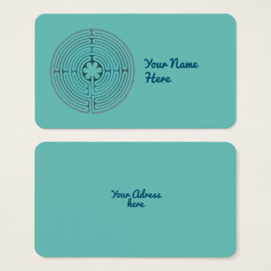 Cartes De Visite Symbole de géométrie sacrée - Chartres Labyrinthe