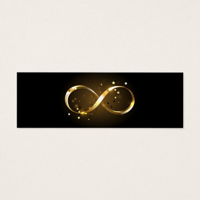 Cartes De Visite Symbole d'infini doré (Devant)
