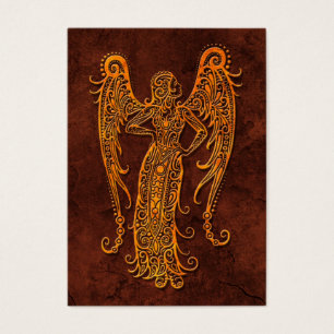 Cartes De Visite Symbole en pierre de Vierge d'Intrictate