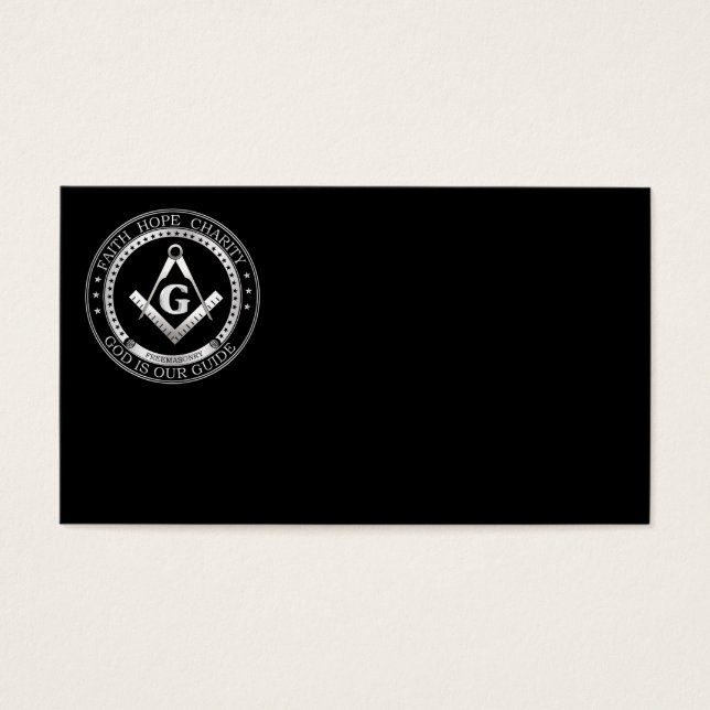 Cartes De Visite Symbole franc-maçonnerie (Devant)