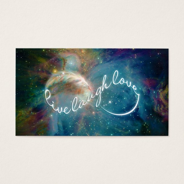 Cartes De Visite Symbole infinité de "Live Laugh Love" mystique (Devant)
