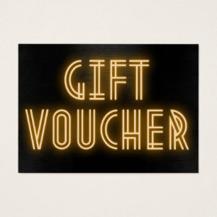 Cartes De Visite Symbole Jaune néon Art déco - Bon cadeau