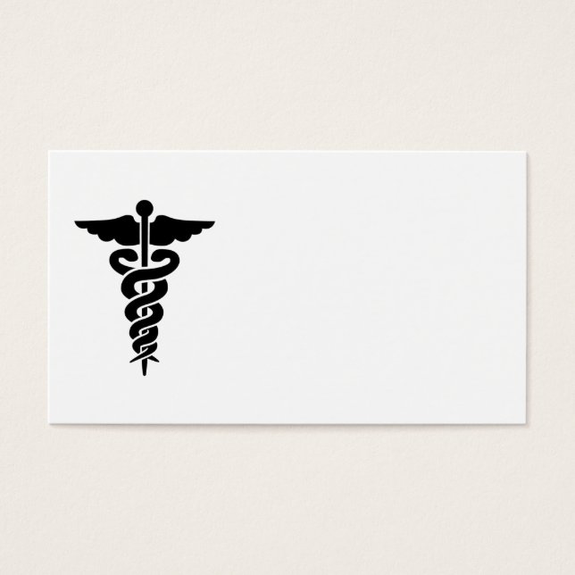 Cartes De Visite Symbole médical (Devant)
