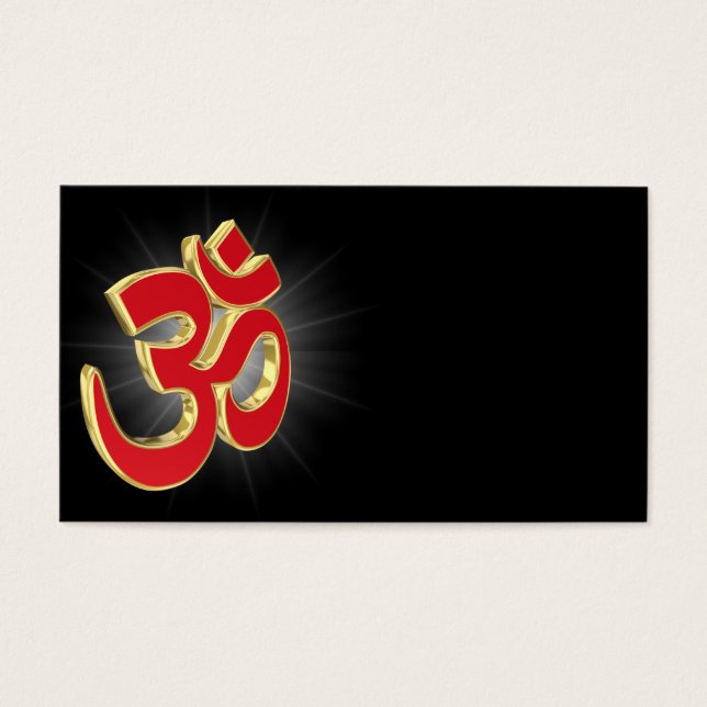 Cartes De Visite Symbole Om (Devant)