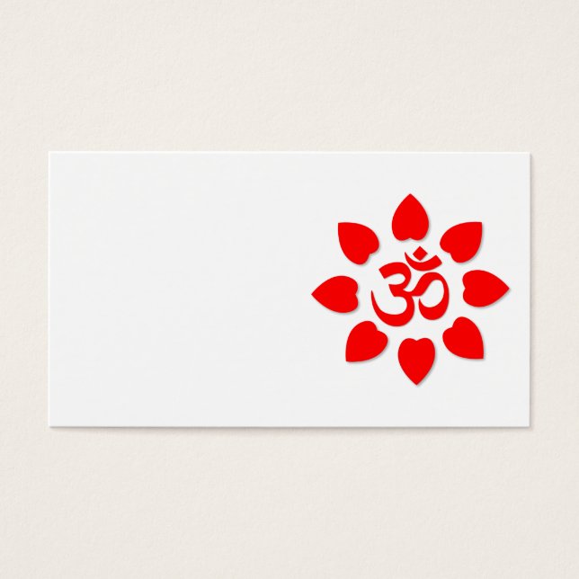 Cartes De Visite Symbole Om (Devant)