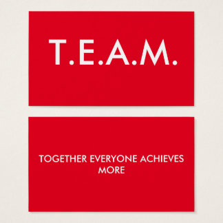 Cartes De Visite T.E.A.M. T-shirt CUTE