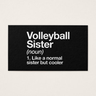 Cartes De Visite T-shirts de soeur de volleyball