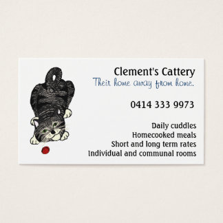 Cartes De Visite Tabby Kitten joueur