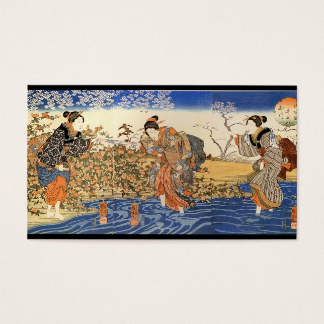 Cartes De Visite Tableau japonais c. Années 1800 (Devant)