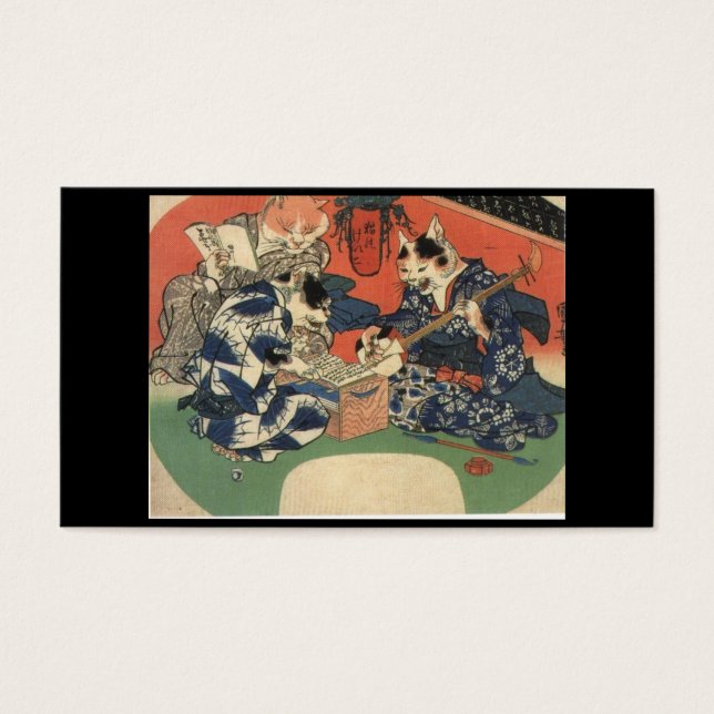 Cartes De Visite Tableau japonais c. Années 1800 (Devant)