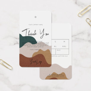 Cartes De Visite Tag Abstrait Boho Business Clohing Hang